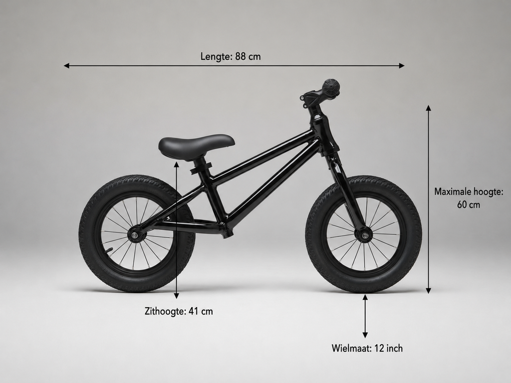 Royo loopfiets loopfiets zwart loopfiets met luchtbanden loopfiets royo loopfiets 2 jaar 