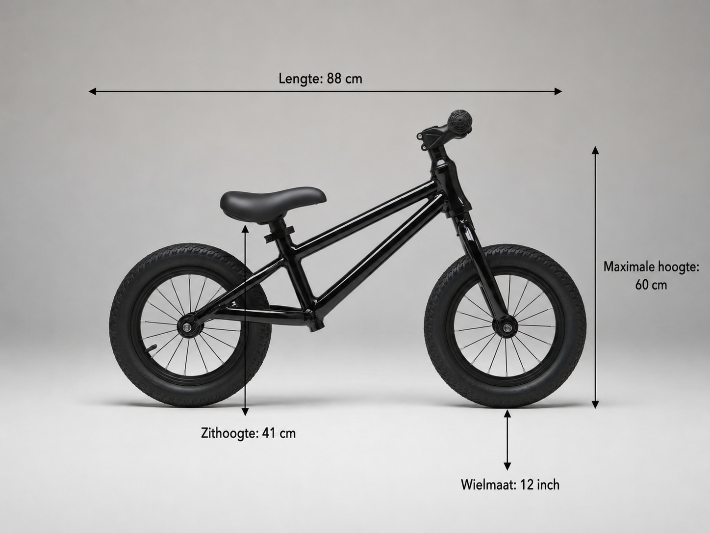Royo loopfiets loopfiets zwart loopfiets met luchtbanden loopfiets royo loopfiets 2 jaar 