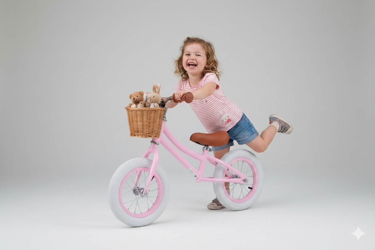 Royo loopfiets loopfiets roze pink balance bike 2 jaar mandje royo loopfiets loopfiets 2 jaar