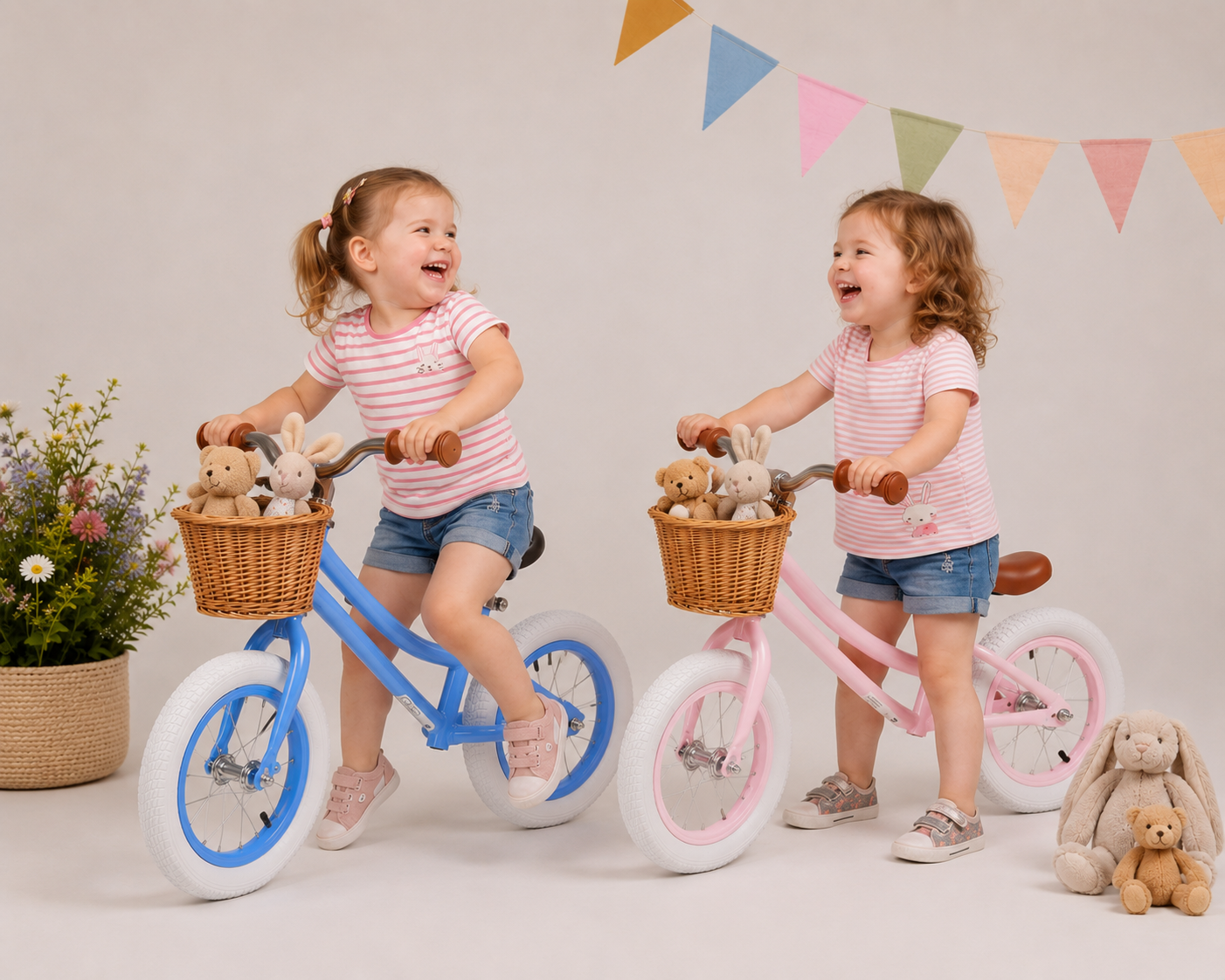 Royo loopfiets loopfiets roze pink balance bike 2 jaar mandje royo loopfiets loopfiets 2 jaar